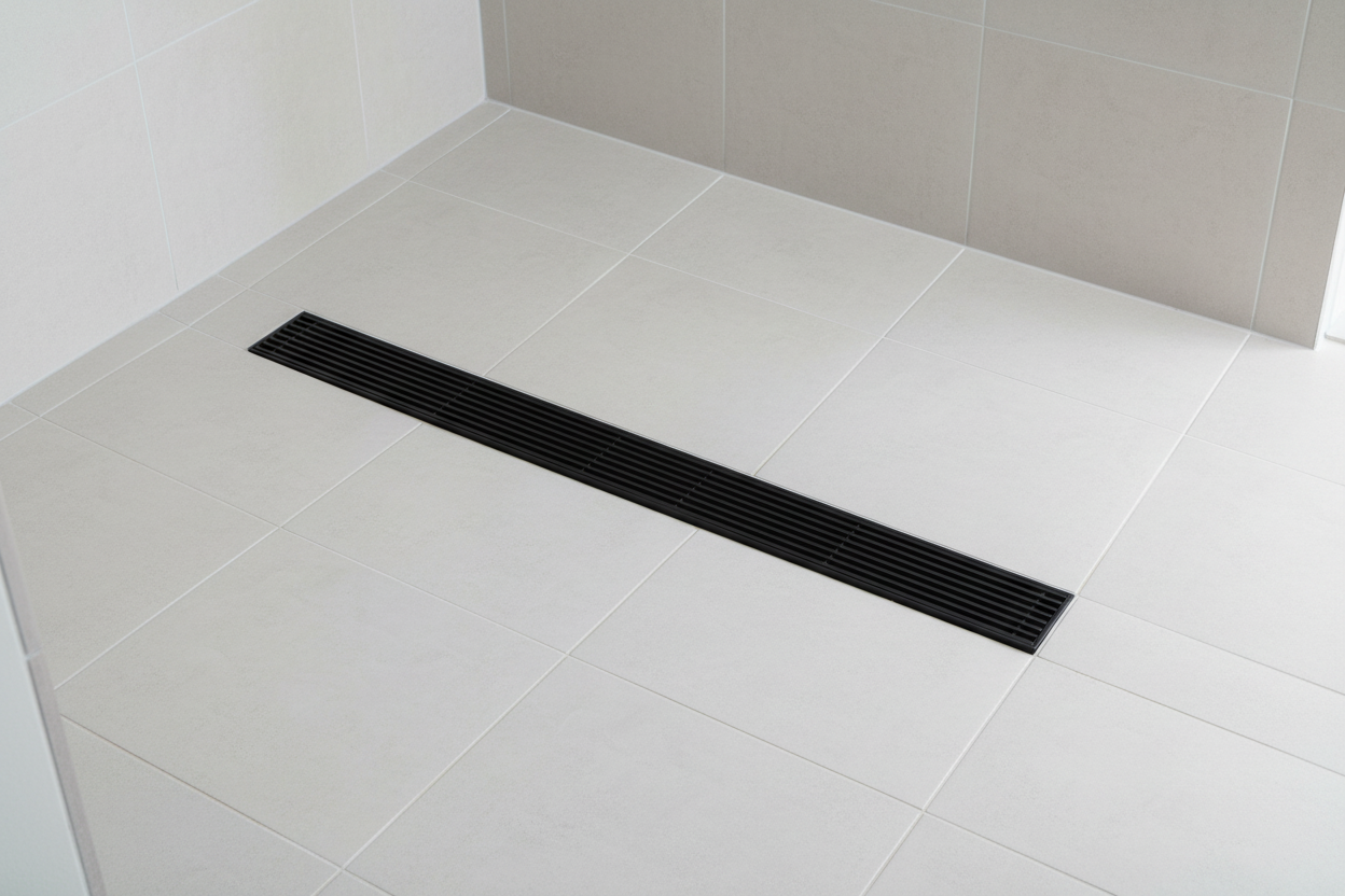 24" Floor Drain - dry shower installation