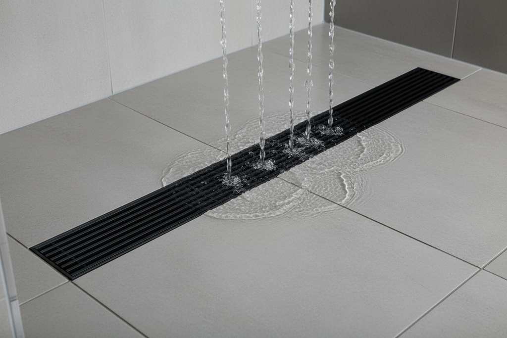 24" Floor Drain flush with shower floor