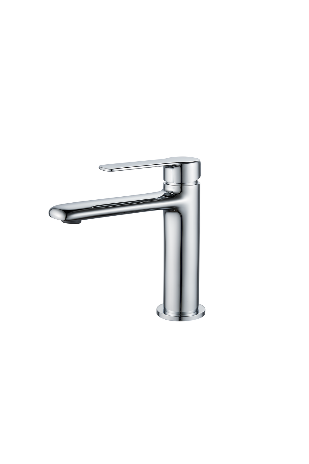 Chrome brass faucet body with ceramic cartridge