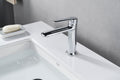 Chrome brass faucet body with ceramic cartridge