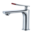 Chrome brass faucet body with ceramic cartridge