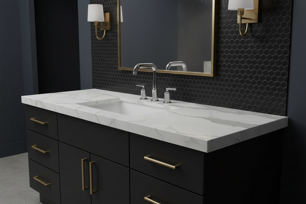 Wide Spread Lavatory