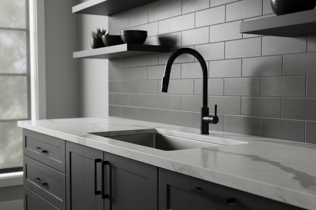 Single Handle Pull Down Kitchen Faucet