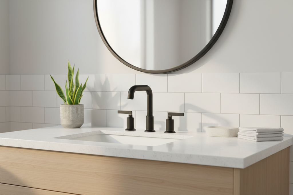 Wide Spread Lavatory